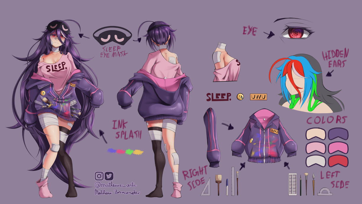 Mia Amira Model Sheet